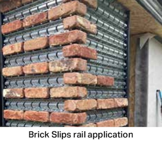 Brick Slips Rail Application