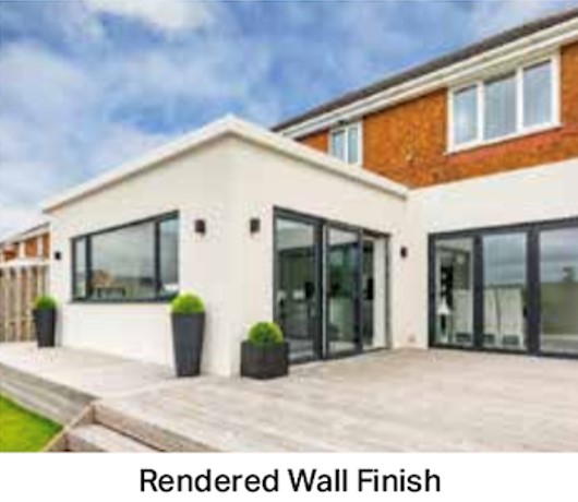 rendered wall finish